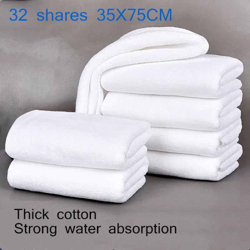 100% bavlna pribrala biely uterák žakárové mäkké bambusové vlákno uterák posilniť absorpčné biely uterák pre domáce hotel salón krásy