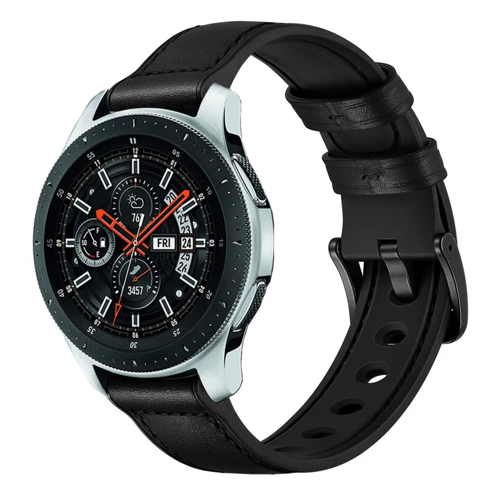 20 mm 22 mm Kožený remienok pre Samsung Galaxy hodinky /Active 2 42mm/ Huawei sledovať samsung GT, GT2/amazfit GTR 40 mm 47mm pre Nahradenie band
