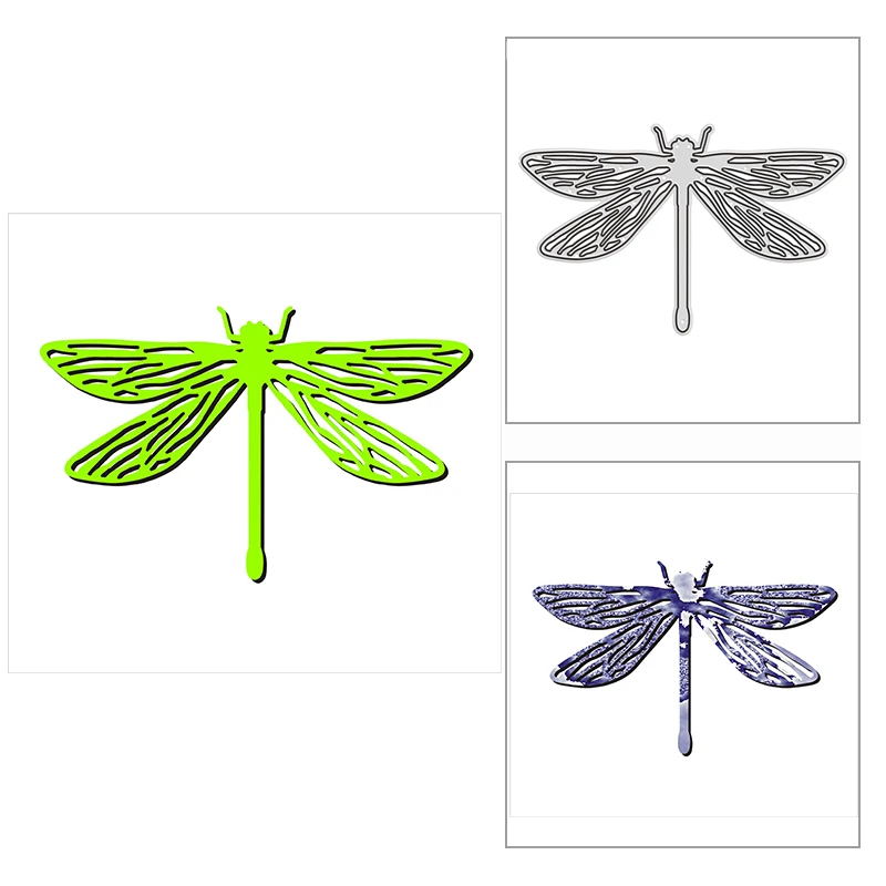Nové 2021 Celkom Dragonfly Hmyzu Rezanie Kovov Zomrie pre DIY Scrapbooking a Karty, Takže Dekoratívne Razba Plavidlo Bez Pečiatky