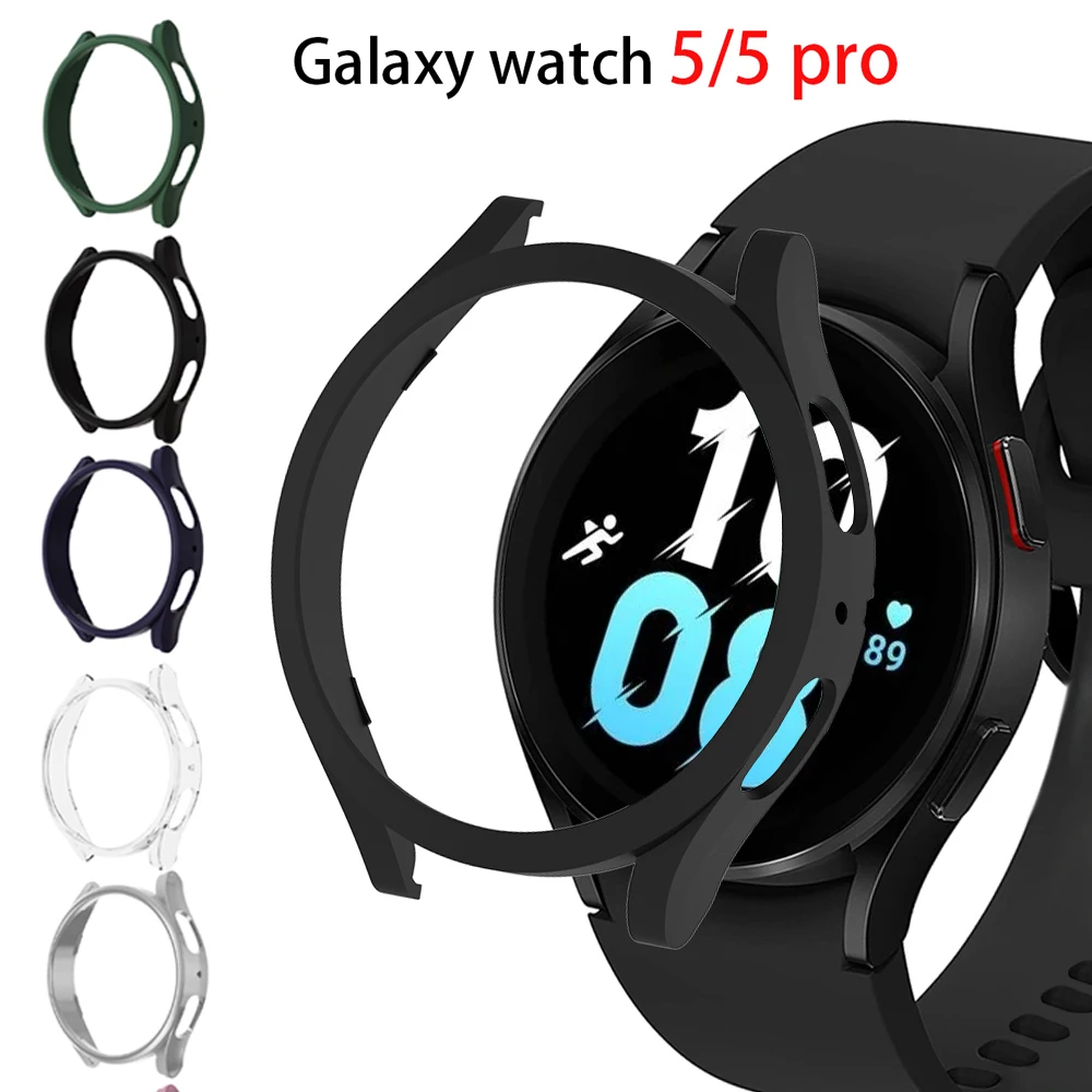 Puzdro Pre Samsung Galaxy Sledovať 5/4 44 mm 40 mm príslušenstvo PC Bumper Kryt Všetci-Okolo Screen Protector prípade Galaxy watch 5 pro 45mm