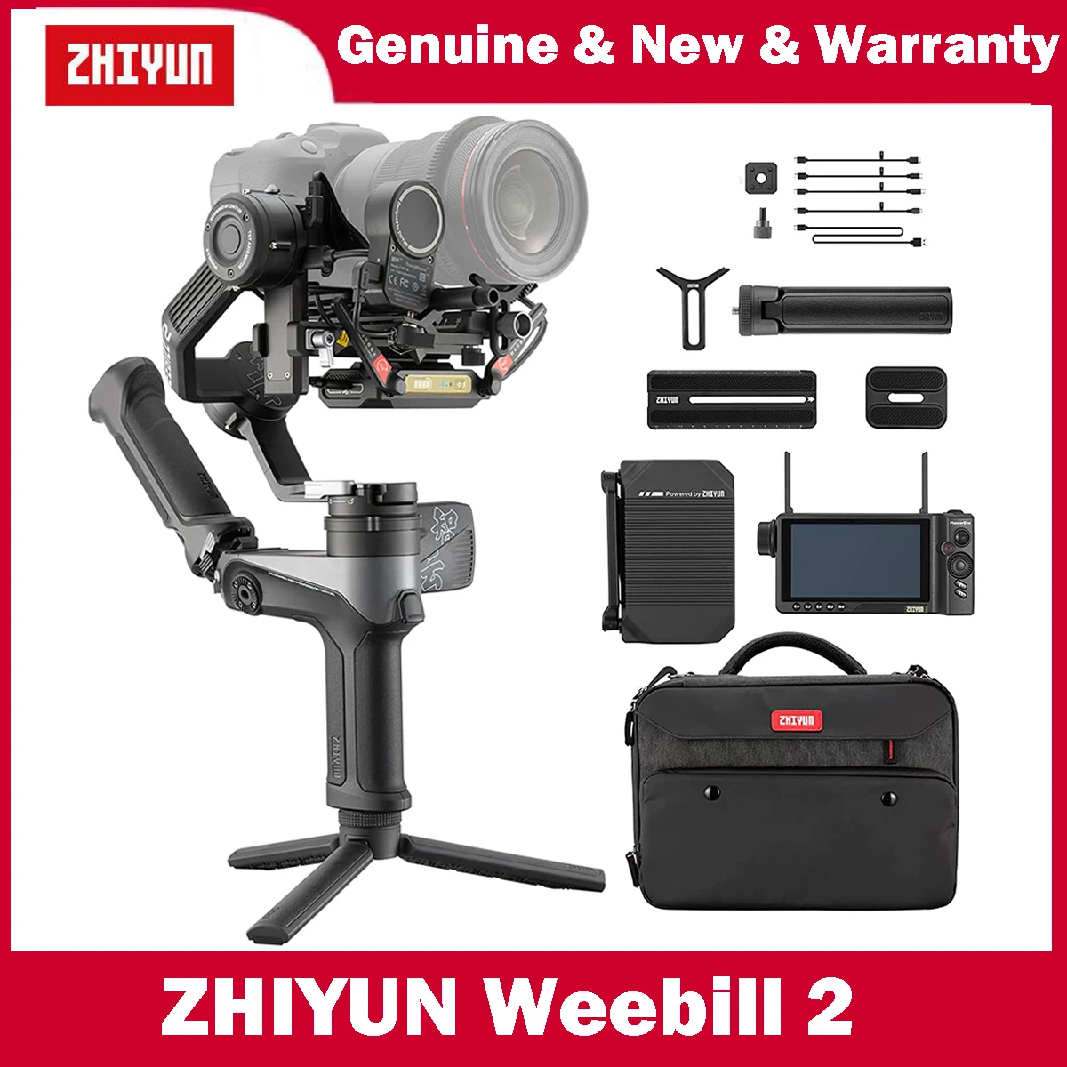 ZHIYUN Weebill 2 3-Os Gimbal Stabilizátorom pre ZRKADLOVKY a Mirrorless Fotoaparát Nikon, Sony Panasonic Canon Fujifilm BMPCC 6K VS DJI